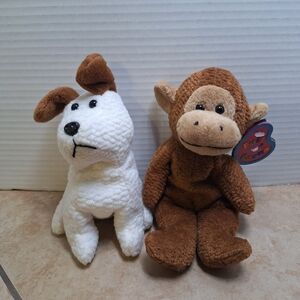 Avon Full O' Beans Plush June The Coconut Monkey Scout The Terrier Vintage 90s